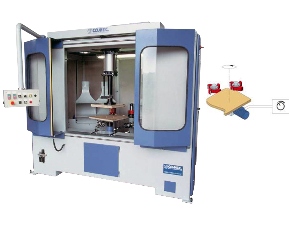 CAMAM FGS AUTOMATIC ROTARY SHAPING & PROFILING MACHINE FOR THE PRODUCTION OF SHAPED FURNITURE COMPONENTS