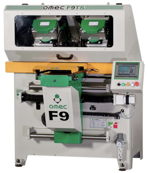 Omec F9TS door frame milling machine for precision 45-degree joints – imported by Macoser USA